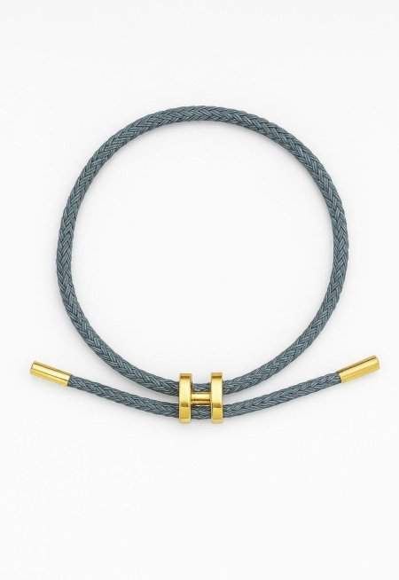 اسوارة هيرمز خيط لون رمادي