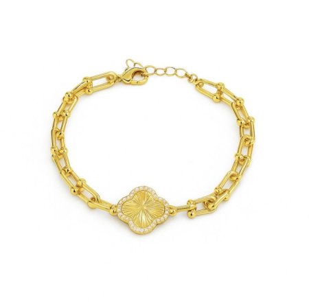 اسوارة تيفاني ذهبي مع حبة فان كليف