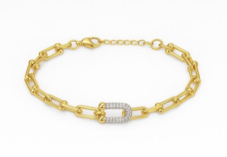 اسوارة تيفاني ذهبي مع زركون فضي