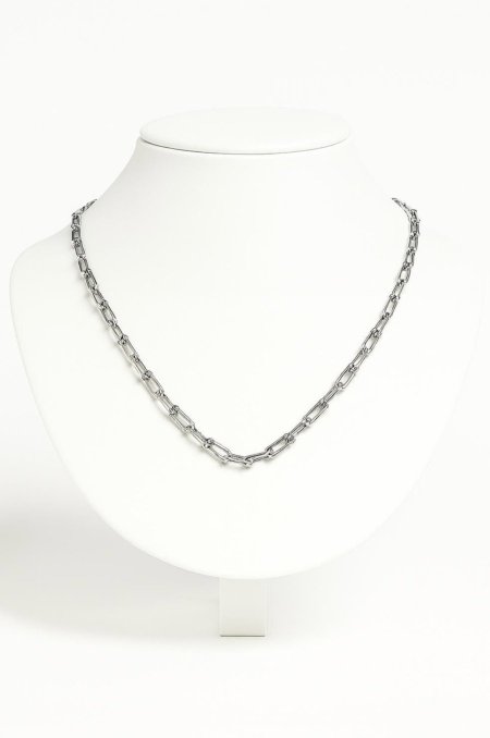 سنسال تيفاني بلون فضي سادة