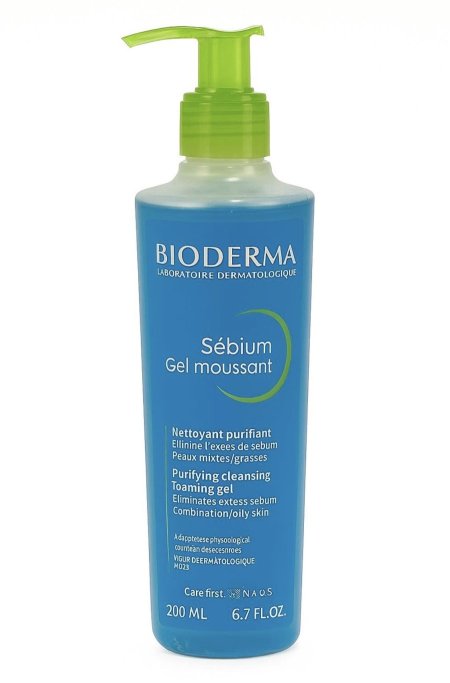 بيوديرما سيبيوم جل رغوي - منظف رغوي ينقي البشرة ويزيل الزهم للبشرة