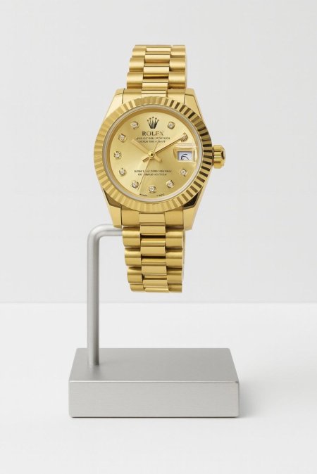 ساعة رولكس نسائية بيد ذهبية